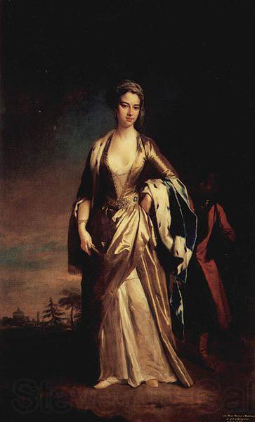 Jonathan Richardson Portrait de Lady Mary Wortley Montagu Norge oil painting art